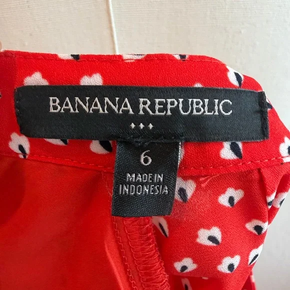 Banana Republic Red Long Sleeve Dress - Picture 5 of 5